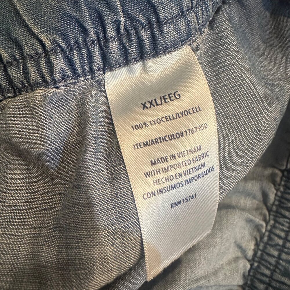 Splendid Denim Blue Wide Leg Pants - Picture 9 of 10